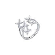 Celestial Floral Cluster Ring