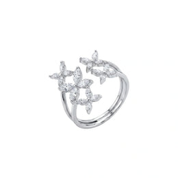 Celestial Floral Cluster Ring