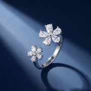 Celestial Twin Bloom Ring