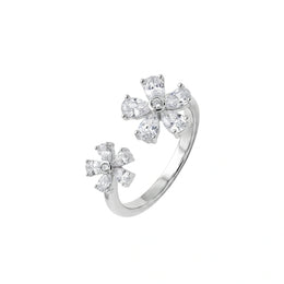 Celestial Twin Bloom Ring