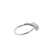 Radiant Pave Teardrop Ring