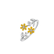 Golden Daisy Bloom Ring