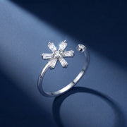 Celestial Snowflake Open Ring