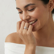 Celestial Snowflake Open Ring