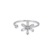Celestial Snowflake Open Ring