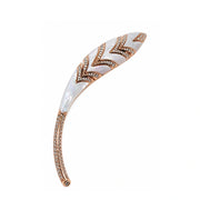 Rose Gold Chevron Brooch Pin