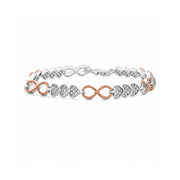 Infinity Heart Charm Bracelet