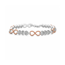 Infinity Heart Charm Bracelet