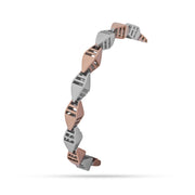 Two-Tone Sterling Silver Bracelet - 925 Jewelry