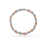 Two-Tone Sterling Silver Bracelet - 925 Jewelry