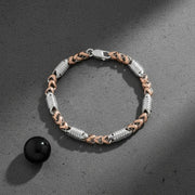 Rose Gold Twist Link Bracelet