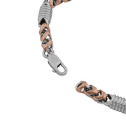 Rose Gold Twist Link Bracelet