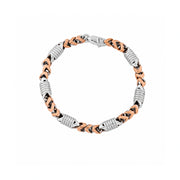 Rose Gold Twist Link Bracelet
