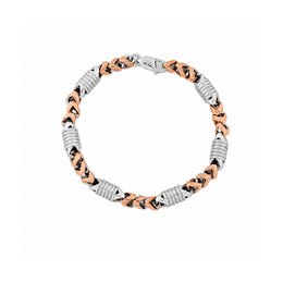 Rose Gold Twist Link Bracelet