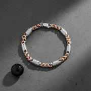 Two-Tone Sterling Silver Link Bracelet