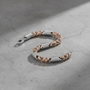 Two-Tone Sterling Silver Link Bracelet