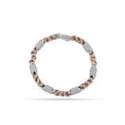 Two-Tone Sterling Silver Link Bracelet