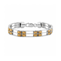 Dual Tone Link Bracelet