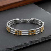 Two-Tone Sterling Silver Bracelet