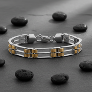 Two-Tone Sterling Silver Bracelet
