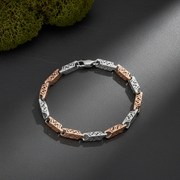 Elysian Silver & Rose-Gold Bracelet - 925 Sterling Jewellery