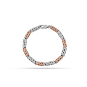 Interlock Two-Tone 925 Sterling Silver Bracelet Jewelry
