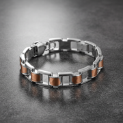 Monarch 925 Sterling Silver & Rose Gold Men's Bracelet