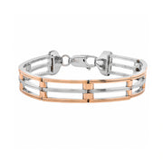 Rose Gold Dual Rail Bracelet