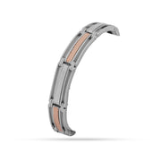 Sterling Silver & Rose Gold Two-Tone Men's Bracelet