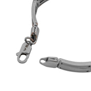 Sterling Silver & Rose Gold Two-Tone Men's Bracelet