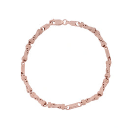Rose Gold Twisted Link Bracelet