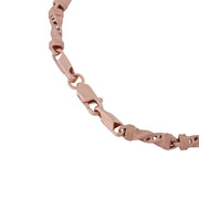 Rose Gold Twisted Link Bracelet