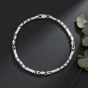 Elegant Diamond Cut Bracelet