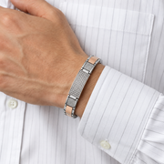 Two Tone Stone Studded Bracelet