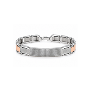 Two Tone Stone Studded Bracelet