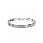 Rectangular Stone Studded Link Bracelet