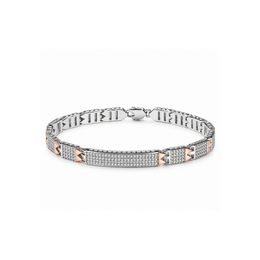 Rectangular Stone Studded Link Bracelet