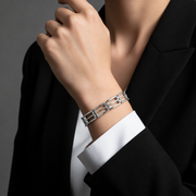 Silver Tone Open Link Bracelet
