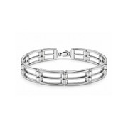 Silver Tone Open Link Bracelet