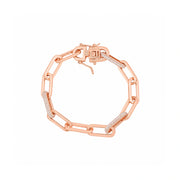 Rose Gold Pave Link Bracelet