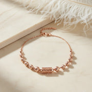 Rose Gold Mesh Bead Bracelet