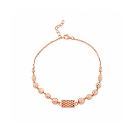 Rose Gold Mesh Bead Bracelet