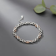 Rose Gold Infinity Link Bracelet