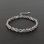 Rose Gold Infinity Link Bracelet