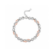 Rose Gold Infinity Link Bracelet