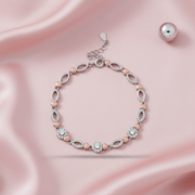 Celestial Duo Silver & Rose Gold Bracelet Jewelry