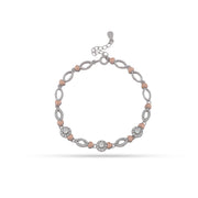 Celestial Duo Silver & Rose Gold Bracelet Jewelry