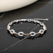 Radiant Dual Tone Link Bracelet