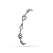 Radiant Dual Tone Link Bracelet