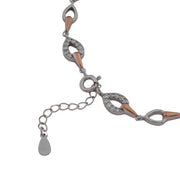 Radiant Dual Tone Link Bracelet